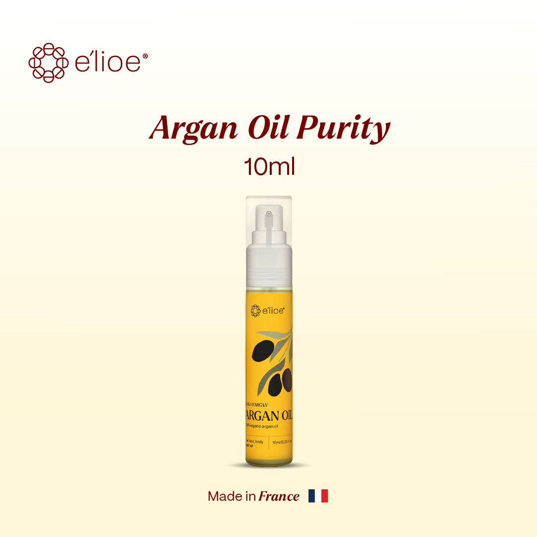 e'lioe Travel Kit (100% Natural Argan oil 10ml + Aleppo 40% Liquid Wash 30ml)