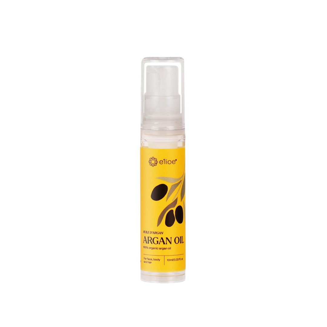 e'lioe Travel Kit (100% Natural Argan oil 10ml + Aleppo 40% Liquid Wash 30ml)