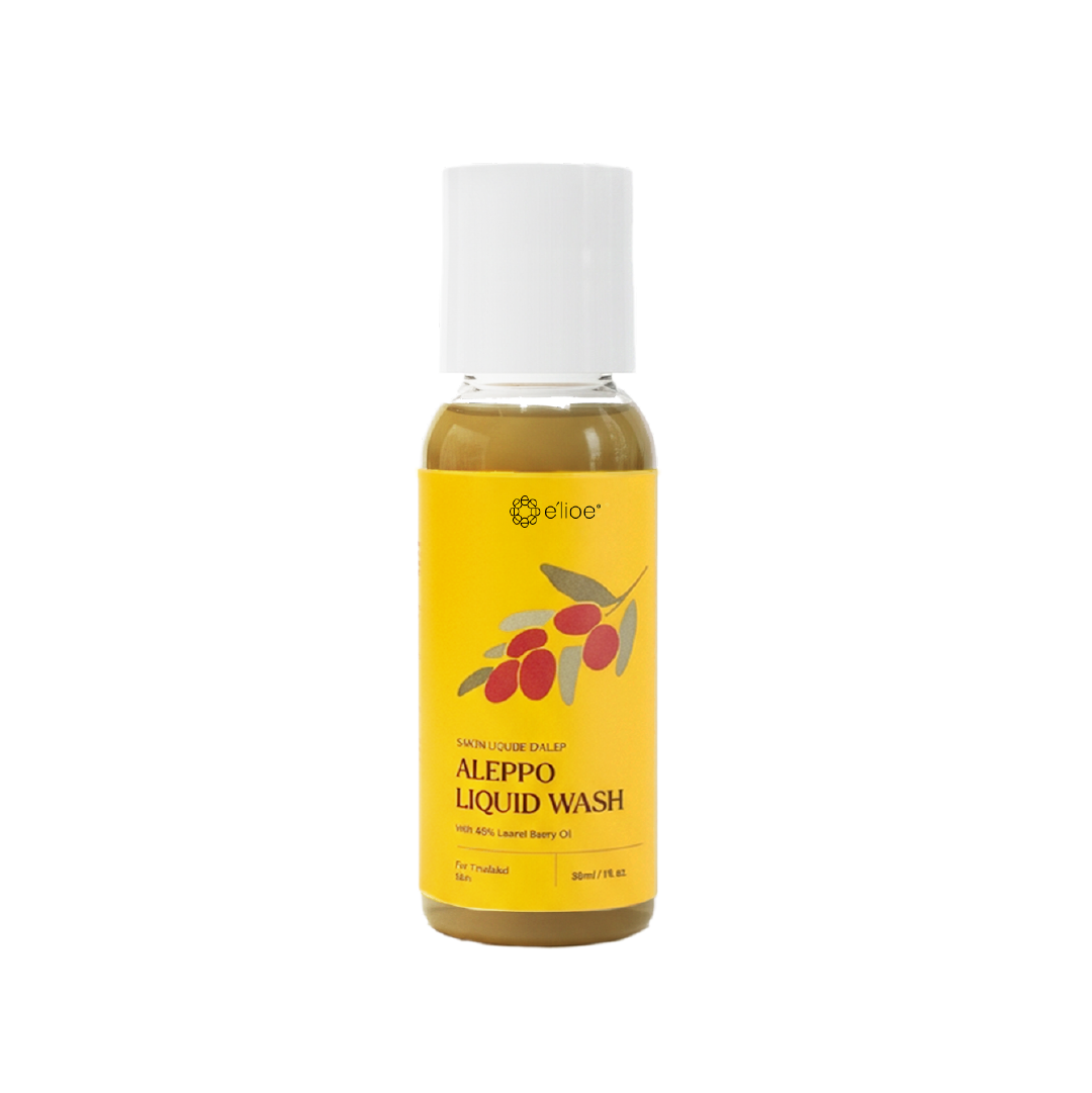 e'lioe Travel Kit (100% Natural Argan oil 10ml + Aleppo 40% Liquid Wash 30ml)