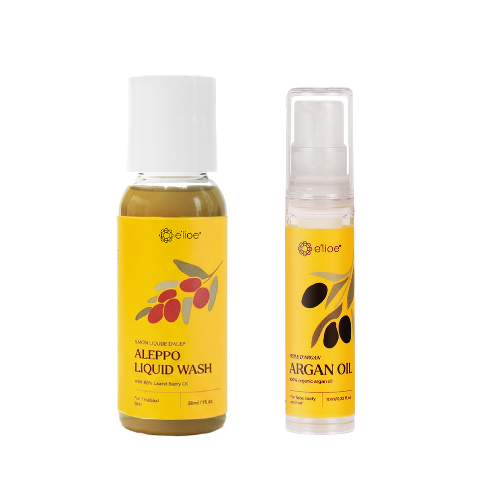 2-Step Travel Kit for Troubled Skin (30mL Wash + 10mL Argan)