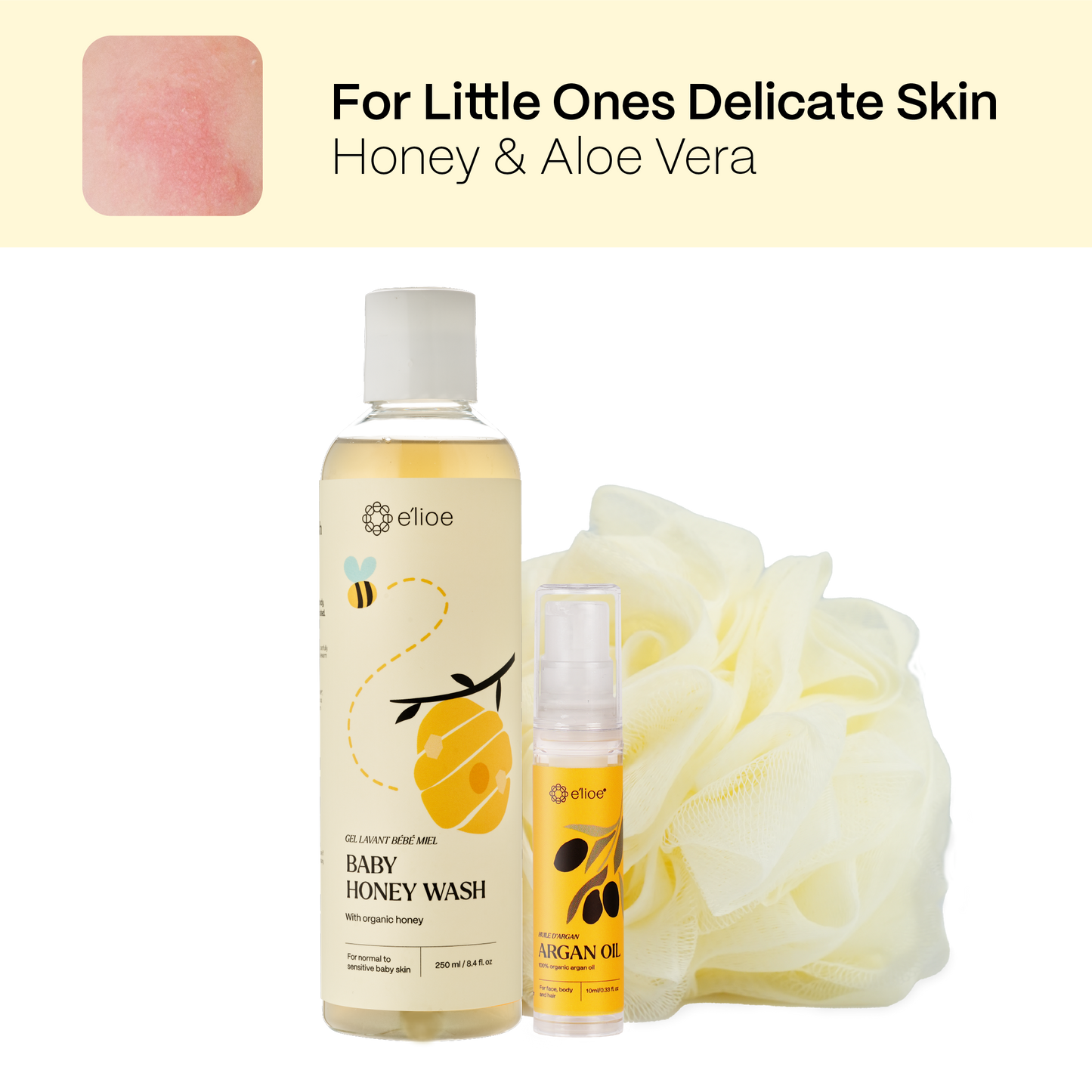 e'lioe Discovery Kit - Aleppo Liquid Wash + Argan Oil 10ml