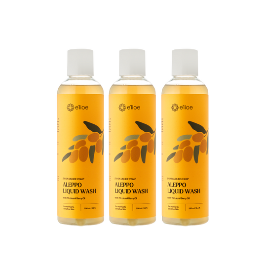 Bundle of 3 - Aleppo Liquid Wash with 1% Laurel Berry Oil