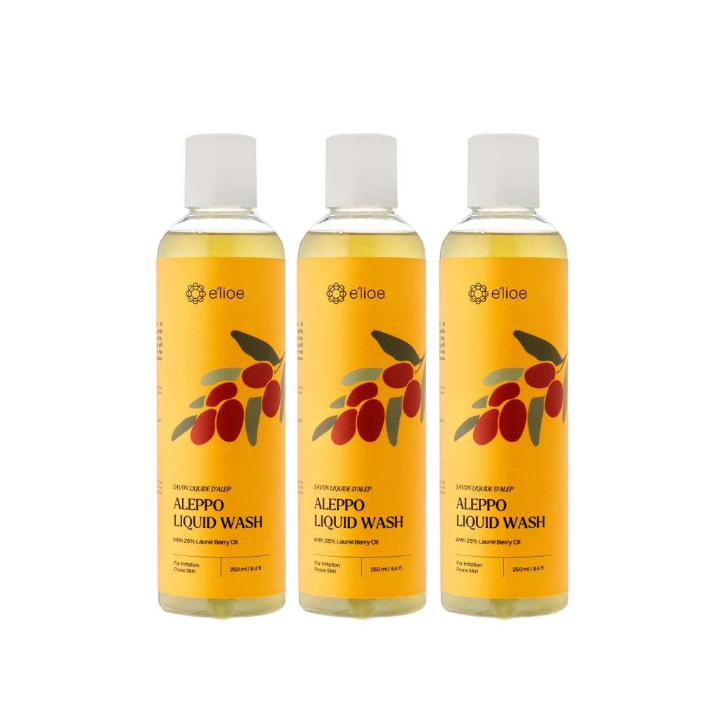 Bundle of 3 - Aleppo Liquid Wash with 25% Laurel Berry Oil