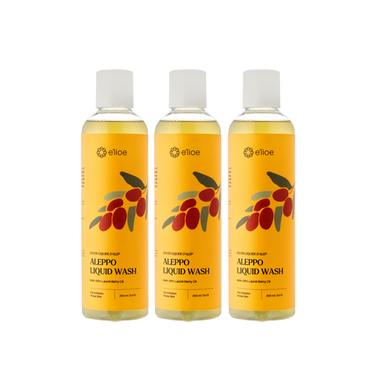 Bundle of 3 - Aleppo Liquid Wash with 25% Laurel Berry Oil