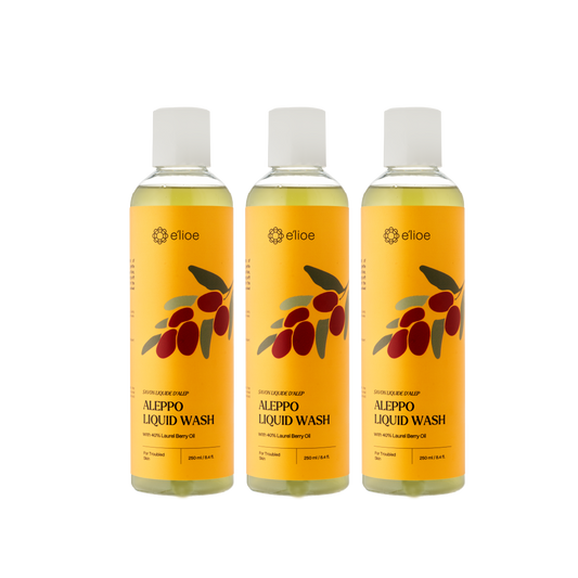 Bundle of 3 - Aleppo Liquid Wash with 40% Laurel Berry Oil