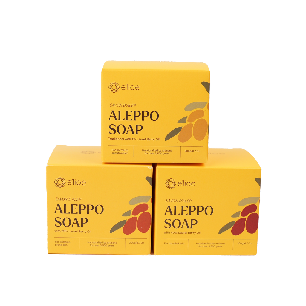 Sabun Aleppo dengan 1% Minyak Beri Laurel